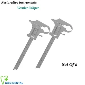 Juego de 2 - Instrumento de medición de laboratorio dental calibre deslizante CE - Imagen 1 de 4