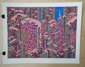 Vintage 1971 Risaburo Kimura City 366 Serigraph Signed 4/300 - Picture 1 of 3