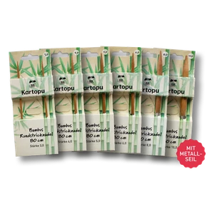 Bambus Rundstricknadel 80 cm / 100 % Bambus / besonders glatt - Bild 1 von 8