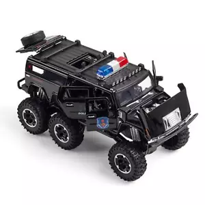 1:32 LIght Sound Moveable Alloy Police Lengthen Car Model Off-road Vehicles - Picture 1 of 12