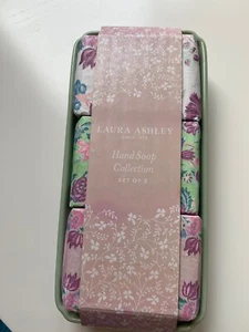Laura Ashley Soaps On Green Ceramic Soap Dish BNWT - Picture 1 of 4