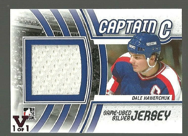 Dale Hawerchuk 1/1 - 2011-12 ITG Captain-C Jerseys Silver #M10 Vault Jets - Image 1 of 1