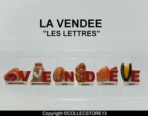 SERIE COMPLETE DE FEVES LA VENDEE - LES LETTRES