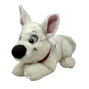 DISNEY STORE Bolt Puppy Dog 16" Plush Lying Down Red Collar Stuffed Animal - Picture 1 of 6
