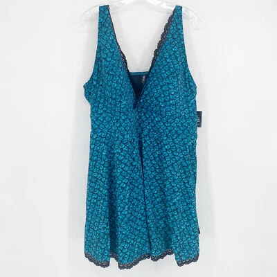 Torrid 4 or 4X MERMAID SCALE Lace Trim Swim Dress Swimsuit One Piece New - Image 1 of 4