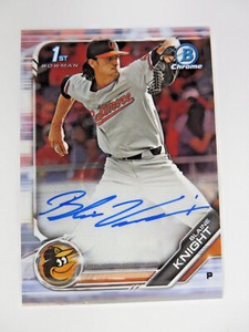 2019 Bowman Chrome 1st Auto Blaine Knight CPA-BK Baltimore Orioles 