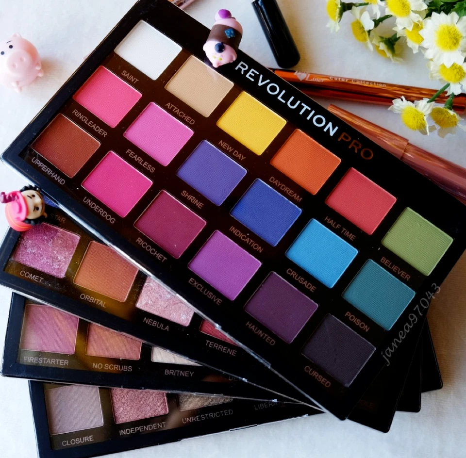 MAKEUP REVOLUTION Pro Regeneration Eyeshadow Palettes Nude Neutral Smoky Neon - Image 1 of 1