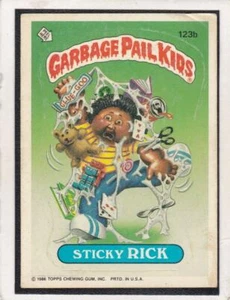 1986 Topps Garbage Pail Kids #123b Sticky Rick - Picture 1 of 1
