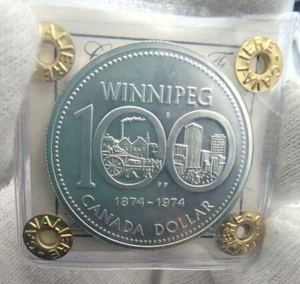 CANADA Elizabeth II - 1 Dollar 1974 Winnipeg - Argento Silver - Imagen 1 de 5