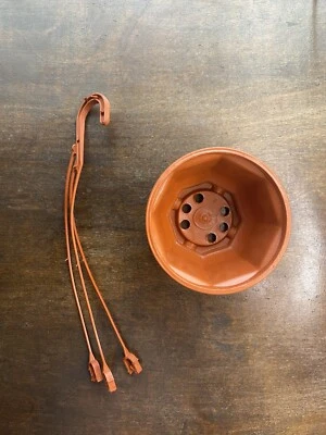 "Maceta/olla colgante de plástico de 3""" Foto 1 de 3