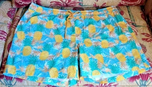 Men's XXL Swim Trunks Big & Tall Bathing Suit Shorts 45" Pineapples New w/ Tags - Picture 1 of 4