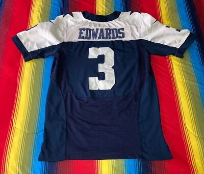 Vintage Edwards #3 Dallas Cowboys Nike On Field Jersey Size 40 Stitched - Image 1 of 4