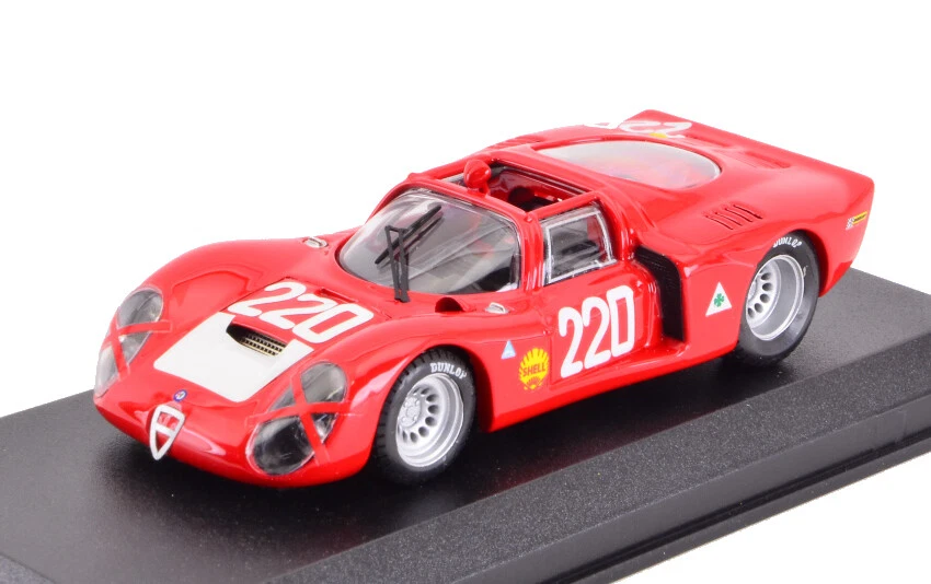 Alfa Romeo 33.2 #220 Accident Targa Florio 1968 Vaccarella / Schutz 1:43 Model - Image 1 of 1