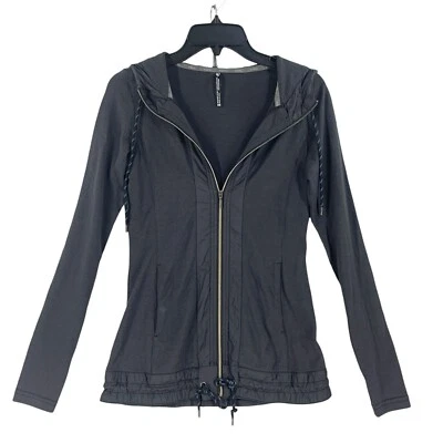 Jaqueta feminina Kuhl com zíper tamanho XS lã merino náilon lounge ativo cinza atlético - Imagem 1 de 4