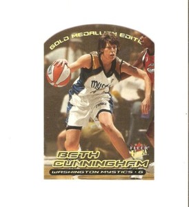 beth cunningham 2000 ultra wnba gold,notre dame,greenville oh, wash mystics #113