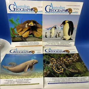 Revista Australian Geographic X 4 edición: 19,20,21 julio 90-marzo 91 franqueo gratuito - Imagen 1 de 5