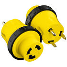 RV Power Cord Adapter 30 amp Male to 30 amp Twist Lock Female Camper Detachable