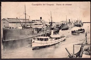 436 ARGENTINA ENTRE RIOS CONCEPCION DEL URUGUAY PUERTO DE ULTRAMAR POSTCARD - Foto 1 di 2