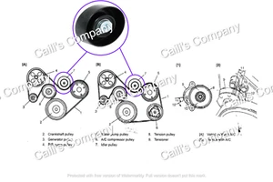 17530-77E00 For 2pcs 2003 Vitara Base Accessory Belt Idler Pulley - Picture 1 of 10