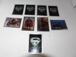 Super Rare 1978 Superman Rookie - CHROME FOIL STICKER CARD DC COMICS ZOOMING lot - Picture 1 of 4