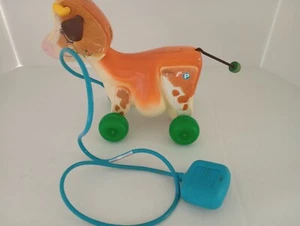 Vintage 1972 Fisher Price #132 Molly Moo Kuh Zugspielzeug - Bild 1 von 3