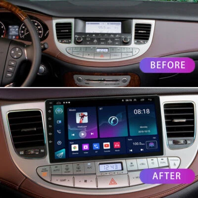 For 2009-2014 Hyundai Genesis Sedan Apple CarPlay Radio GPS Wifi Stereo 2+32GB - Image 1 of 4