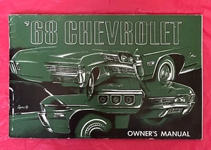 1968 Chevrolet "OWNERS MANUAL" - Original Car Owners Manual - Picture 1 of 3