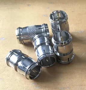 5 Stück Quick-F-Connector Steckverbinder F-Kupplung Stift / Stift - male / male - Bild 1 von 4