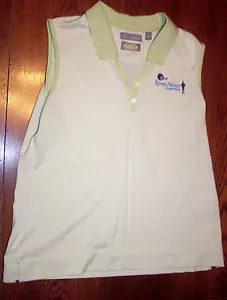 WOMAN'S GREEN STRIP SIZE XL GOLF SHIRT FROM EDS BYRON NELSON GOLF CHAMPIONSHIP - Picture 1 of 4