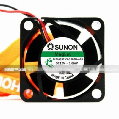 SUNON MF40201VX-1000U-A99 4020 12V 1.06W 4CM magnetic levitation silent fan - Image 1 of 2