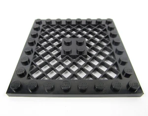 Lego schwarze Platte modifiziert 8x8 mit Gitter Ref 4151 - Bild 1 von 1