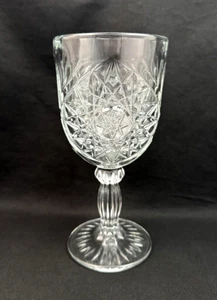 Copa de bebida de vino de vidrio transparente vintage Libbey Hobstar 10 oz. - Imagen 1 de 6