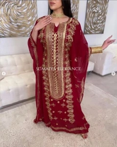 SALE New Moroccan Dubai Kaftans Farasha Abaya Dress Very Fancy Gowns Ethnic Wear - Picture 1 of 3