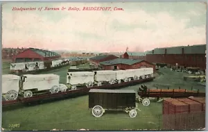 BRIDGEPORT CT BARNUM & BAILEY CIRCO SEDE POSTAL ANTIGUA - Imagen 1 de 2