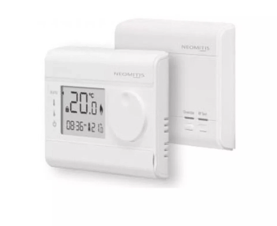 NEOMITIS RT7RFPLUS 7 Day Programmable Wireless  Digital Room Thermostat - White - Image 1 of 1