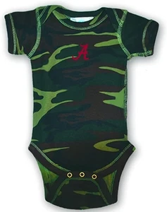 Two Feet Ahead Camouflage Camo Bodysuit Creeper  Alabama Crimson Tide 0-3 Months - Picture 1 of 1