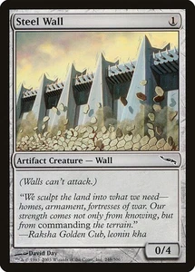 (3x) STEEL WALL - Mirrodin – MTG Magic the Gathering Card - Common - Picture 1 of 5