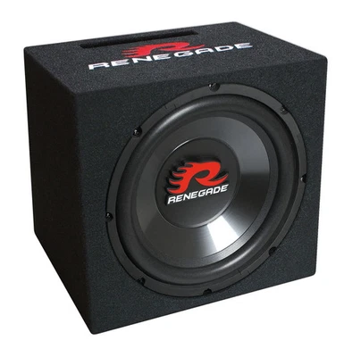 Renegade RXV 1000 Subwoofer in cassa reflex sub box 25 cm 250 W RMS auto RXV1000 - Immagine 1 di 2