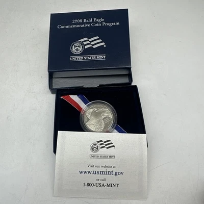 2008-S U.S. Mint Bald Eagle Commemorative Coin Clad Half Dollar Uncirculated - Image 1 of 4