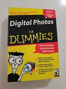 NEW IN BOX PC - DIGITAL PHOTOS FOR DUMMIES ~ CD-ROM & 128 PAGE REFERENCE GUIDE - Bild 1 von 2