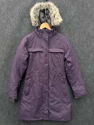 The North Face Arctic Parka Womens Medium Faux Fur Hooded Down Jacket Purple - Image 1 of 4