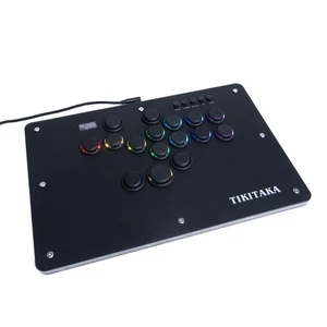 TIKITAKA 16B Wired Leverless Arcade Controller Hitbox for PC PS4 PS3 Switch - Picture 1 of 8