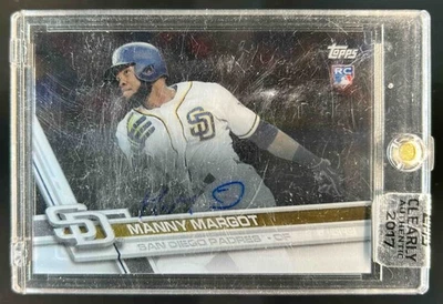2017 Topps Clearly Authentic Manny Margot RC Rookie Auto #CAAU-MMA Padres - Image 1 of 2