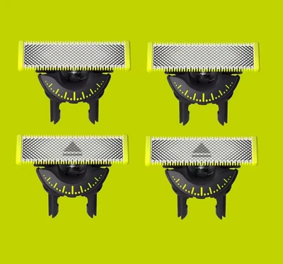Cabezal de cuchilla de repuesto 4 piezas para afeitadora Philips OneBlade 360 QP2520/QP2630