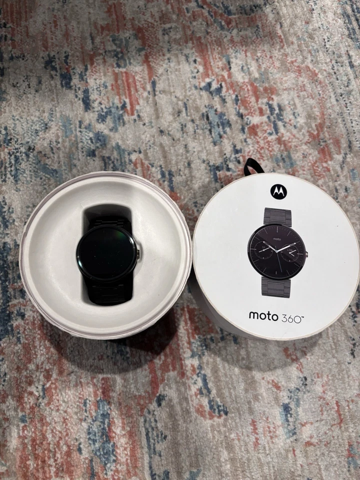 Motorola Moto 360 Sport 45mm Black Smartwatch Android Wear OS - Image 1 of 4