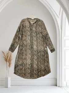 Top plumero largo con estampado de piel de serpiente Anthropologie Gentle Fawn GXF para mujer talla mediana - Imagen 1 de 20