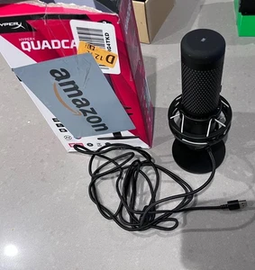 Microphone à condensateur USB HyperX QuadCast S RVB en l'état - Noir - Photo 1/3