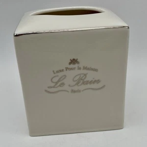 Le Bain Paris Porcelain Tissue Box Holder White Luxe Pour la Maison - Picture 1 of 11