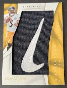 2017 Panini Immaculate R. Joshua Dobbs SP Nike Worn Insignia Swoosh #/5!! SAINTS - Picture 1 of 3