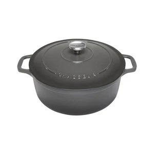 NEW Chasseur Caviar Round French Oven Black Interior 28cm/6.3L - Picture 1 of 3